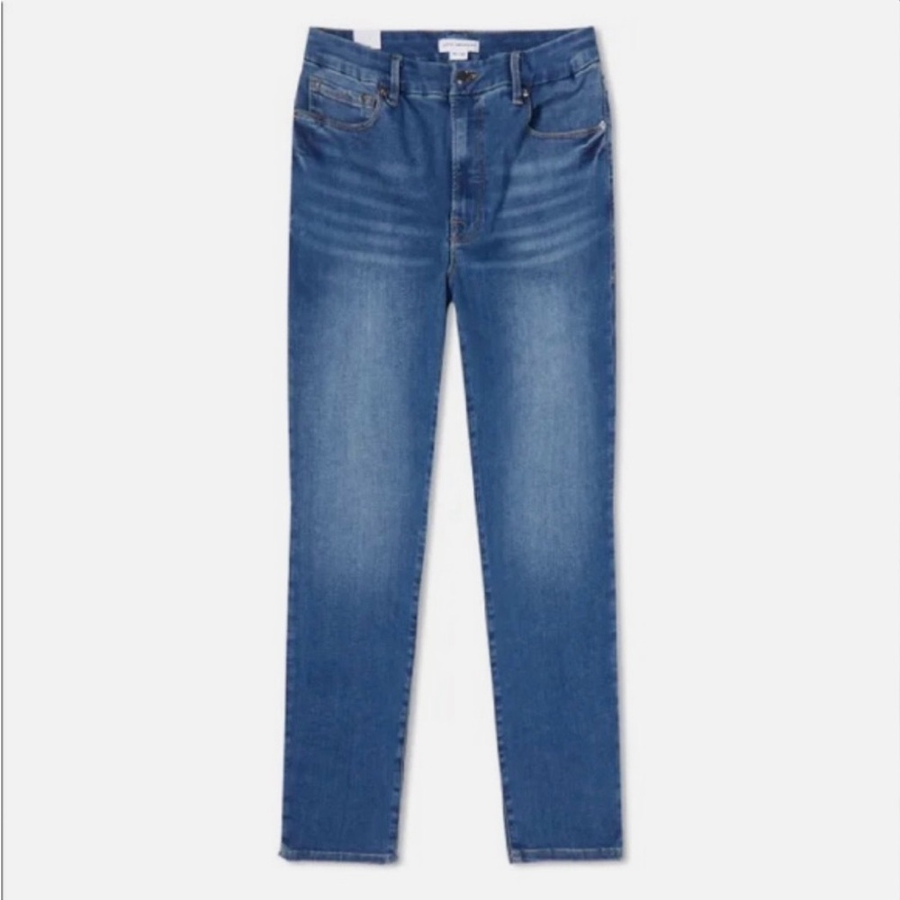 Good American Good Waist High Rise Skinny Medium Wash Jeans Size 30